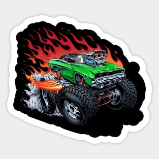 The Beast On Fire Sticker